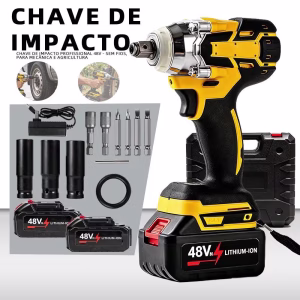 No import taxLocal warehouse - Fastest delivery: 2 DAYSWireless Impact Key 48V 2 Rechargeable Batteries Bivolt 110V/220V Reinforced Portable