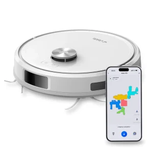 Velds V50 Robot Vacuum Cleaner, 3 in 1 Advanced Mapping, Anti-fall Sensor 10000pa, White