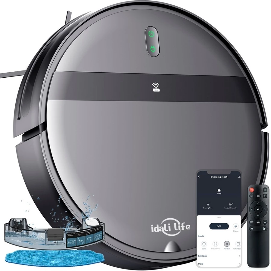 Smart Robot Home Vacuum Cleaner with Anti-fall Sensors IDALI LIFE